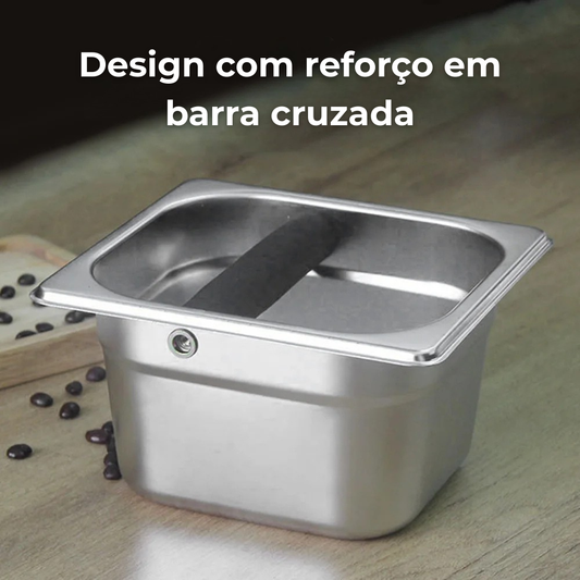 Knock Box Espresso – Caixa de Batida Antiderrapante para Baristas