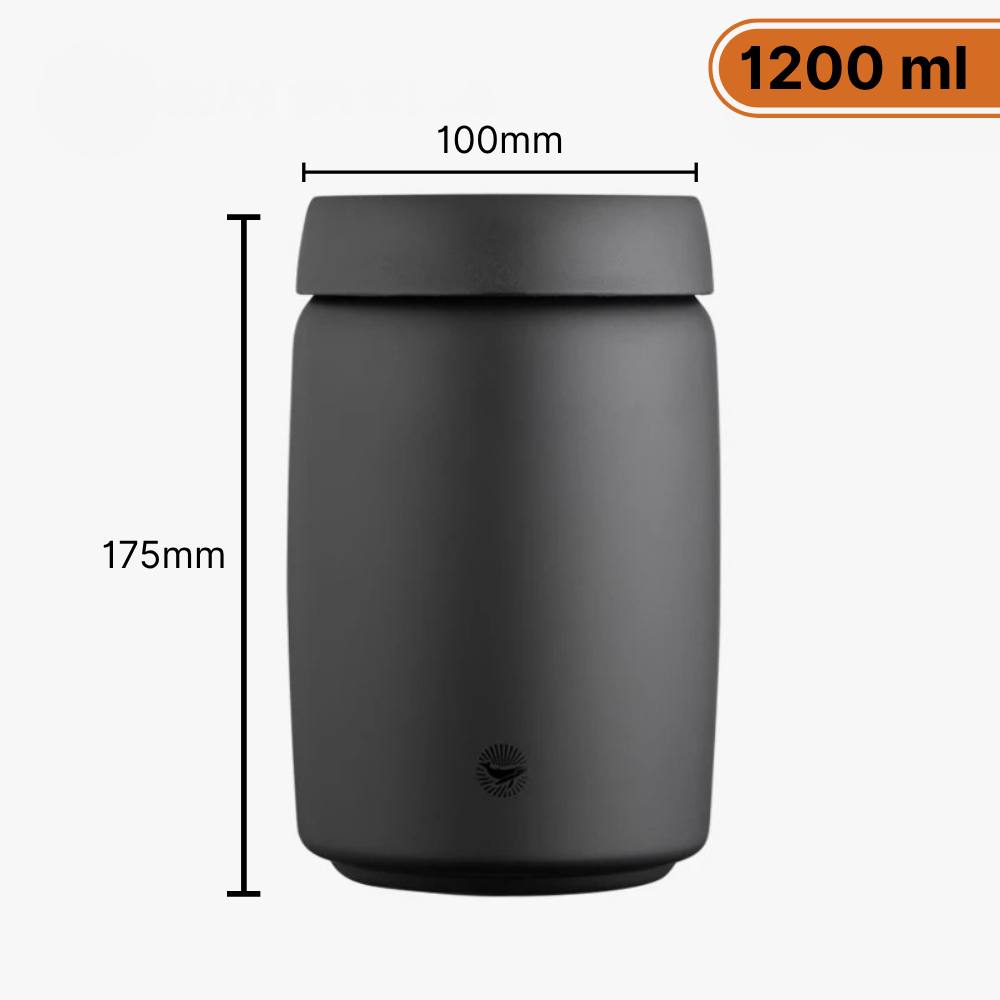 Pote hermético em aço inox