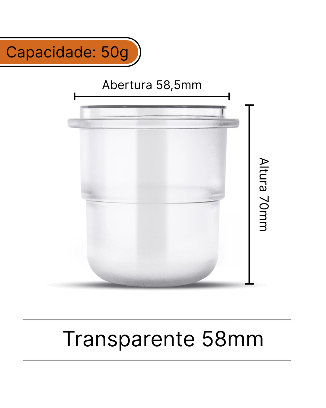 Copo dosador de café