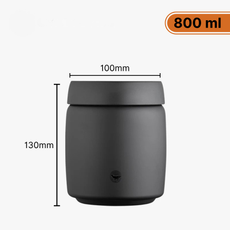 Pote hermético em aço inox