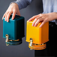 Pote de Armazenamento Premium para Café com Válvula Unidirecional