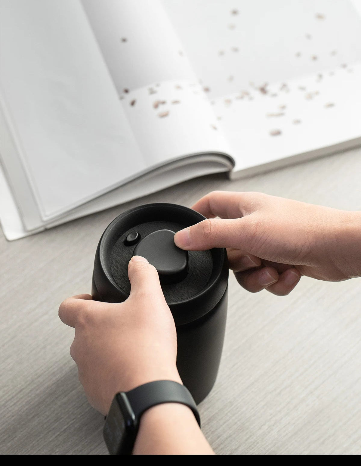 Pote hermético em aço inox