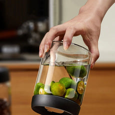 Pote de vidro hermético com válvula de pressão