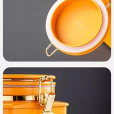 Pote de Armazenamento Premium para Café com Válvula Unidirecional