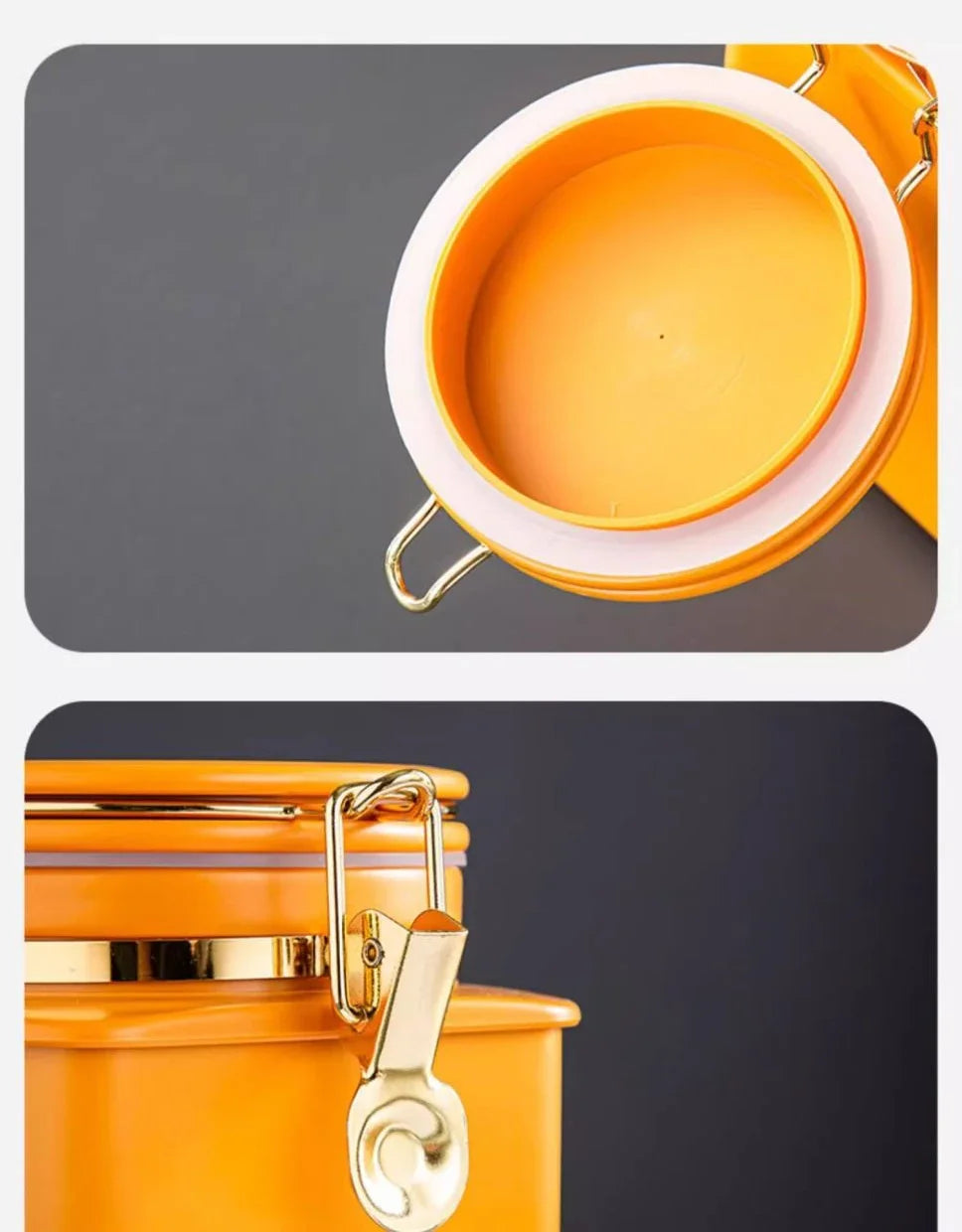 Pote de Armazenamento Premium para Café com Válvula Unidirecional