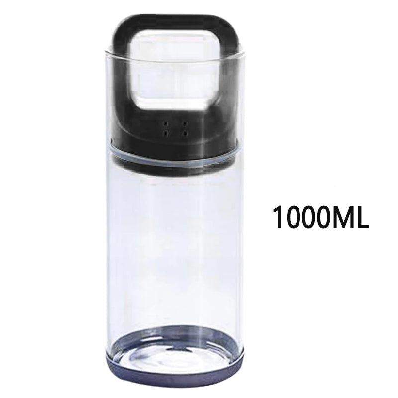 Recipiente hermético de vidro com alça