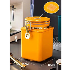 Pote de Armazenamento Premium para Café com Válvula Unidirecional