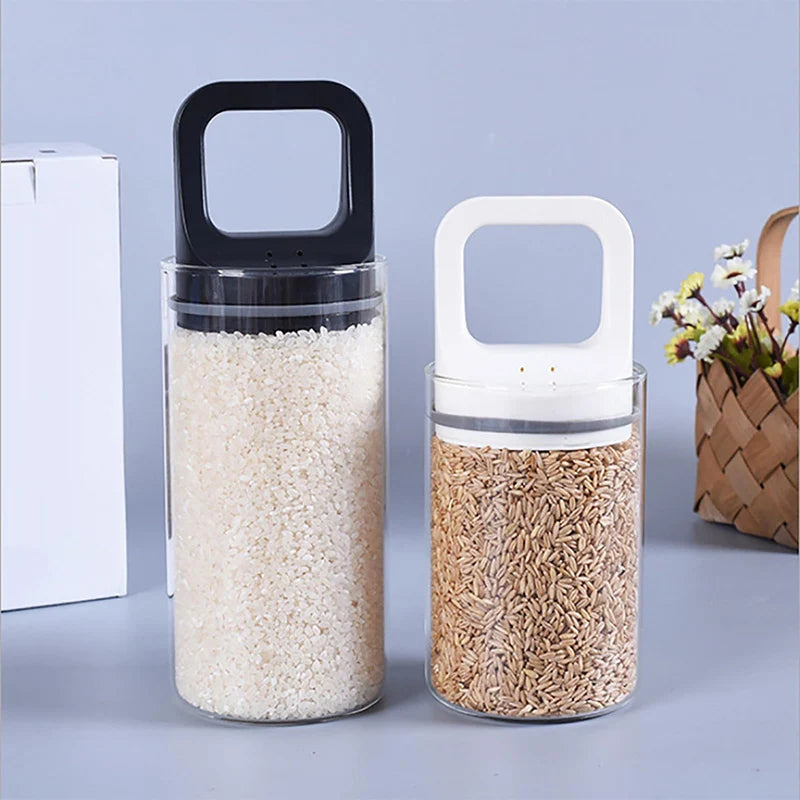 Recipiente hermético de vidro com alça