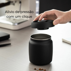 Pote hermético em aço inox