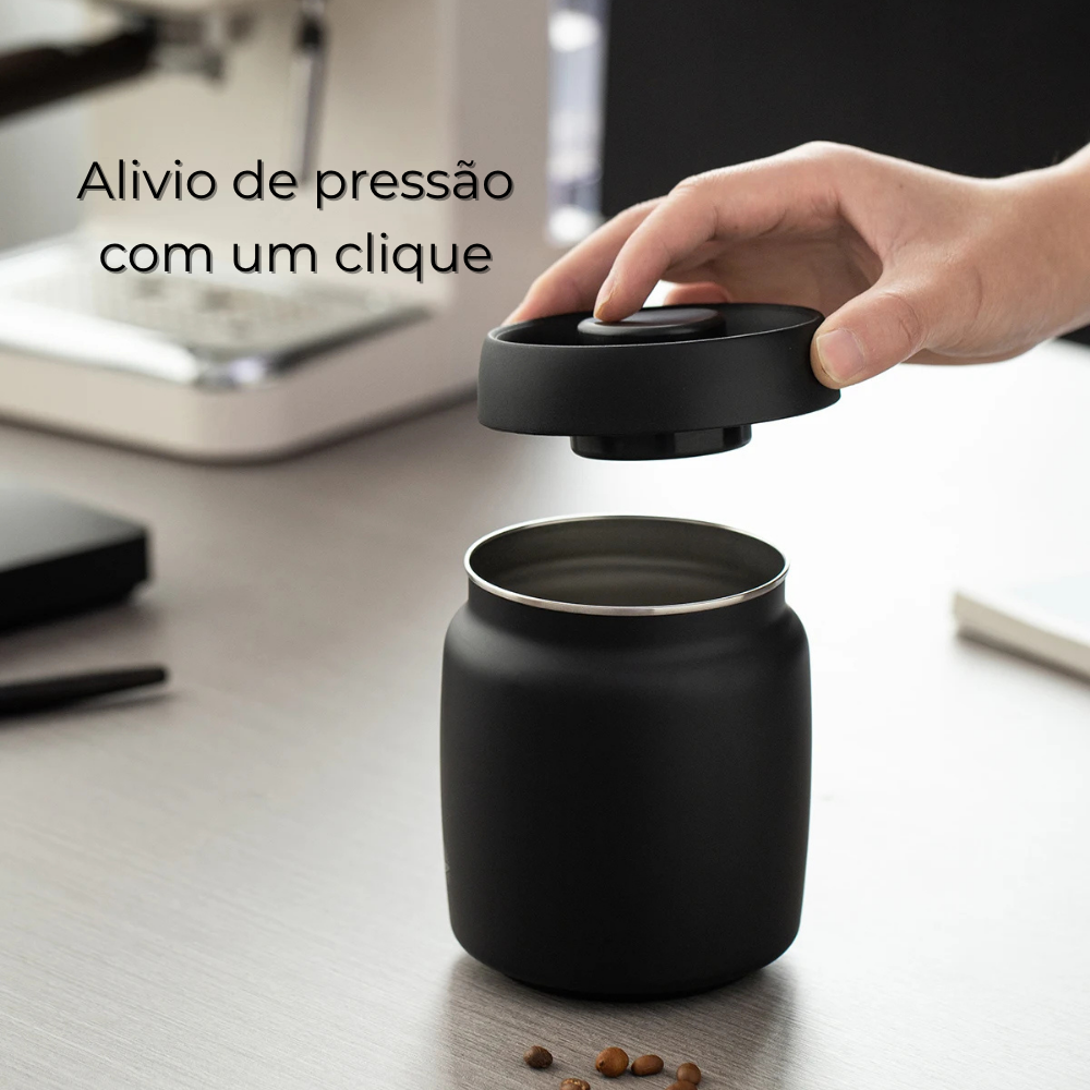 Pote hermético em aço inox