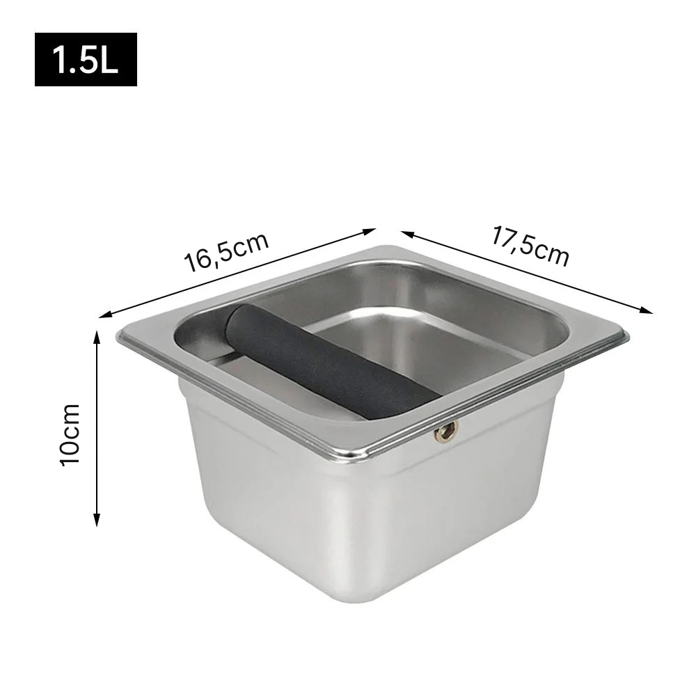 Knock Box Espresso – Caixa de Batida Antiderrapante para Baristas