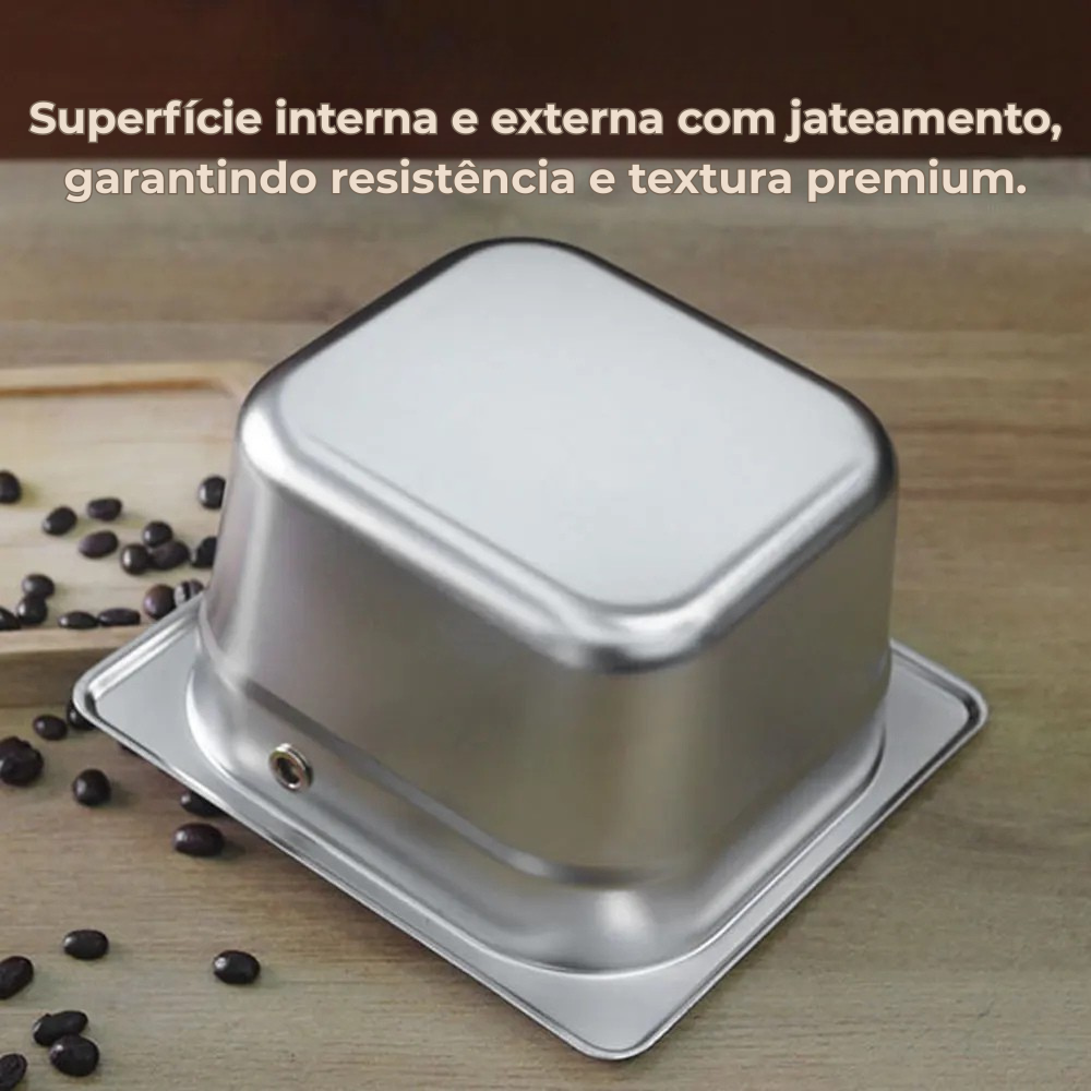 Knock Box Espresso – Caixa de Batida Antiderrapante para Baristas